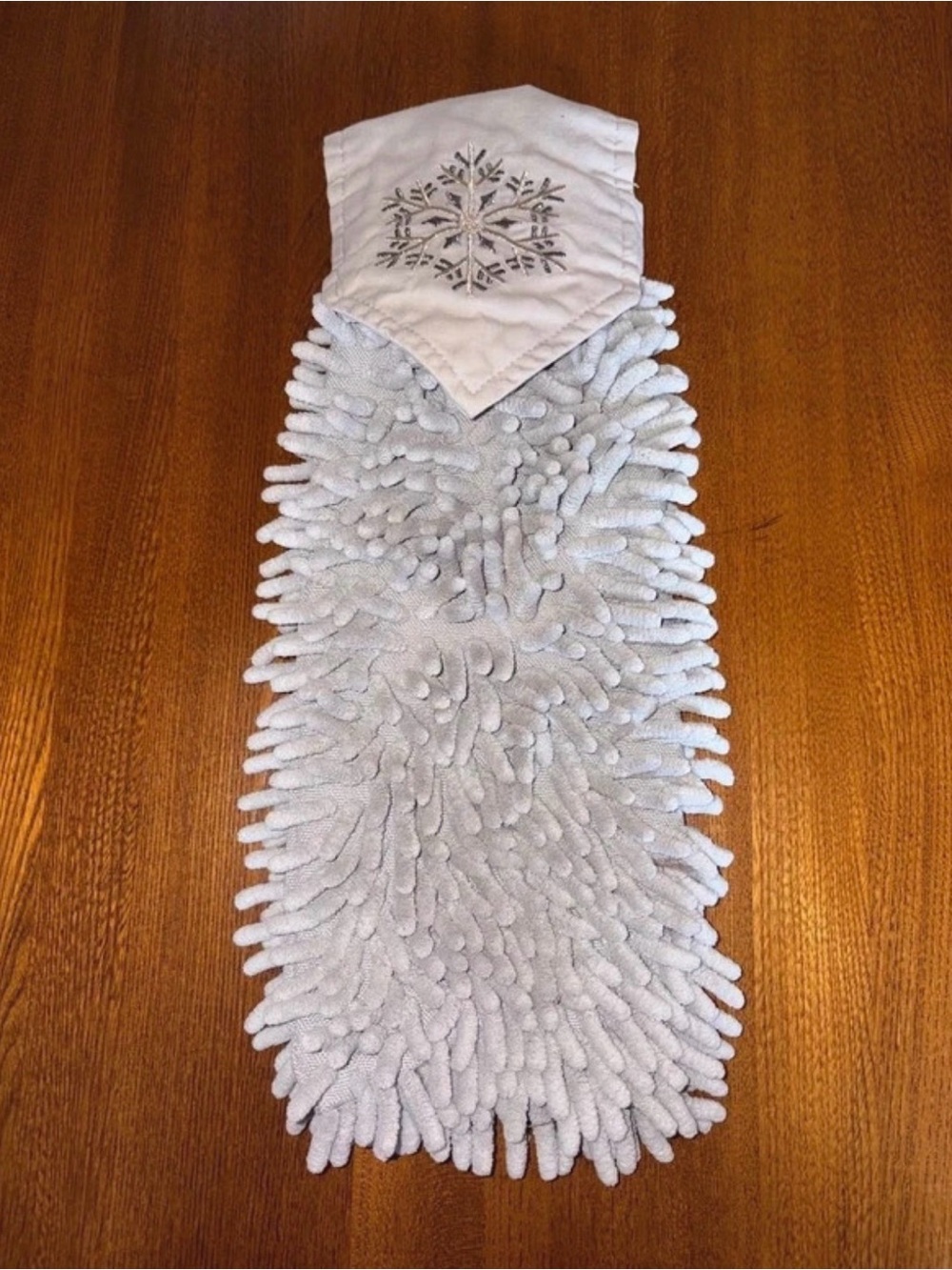 Norwex Light Gray Chenille Hand Towel